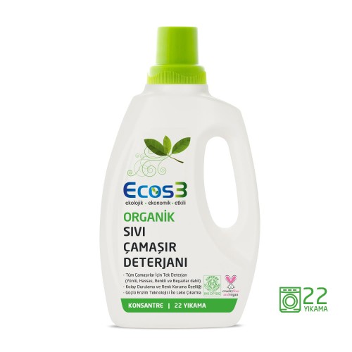 ECOS3 Organik Çamaşır Deterjanı (750 ml)